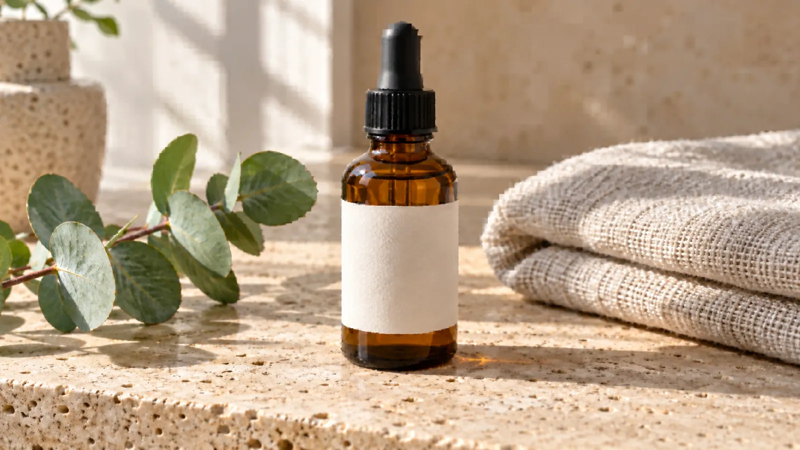 Heavily compressed product photo of an amber dropper bottle.