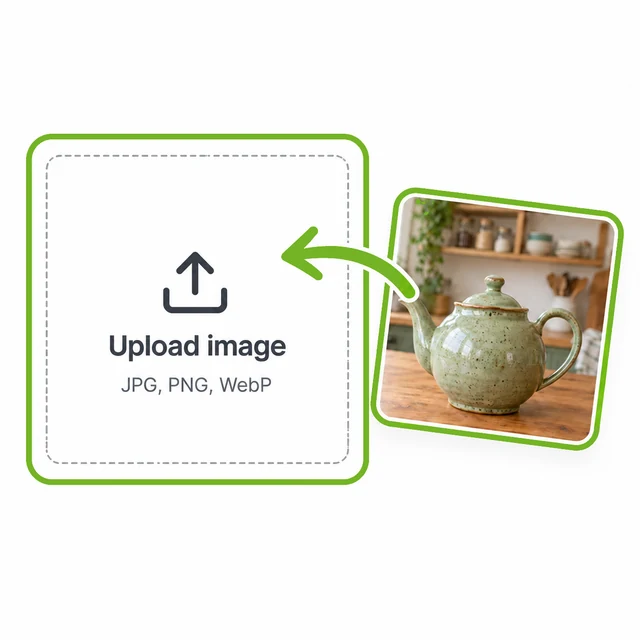 Uploading a photo to the AI background remover.