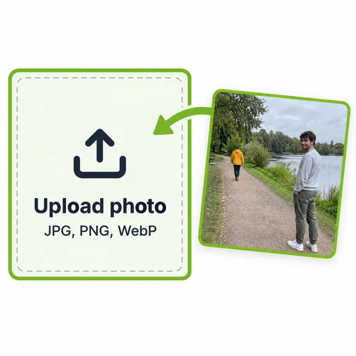 Uploading a photo to the online image cleanup editor.
